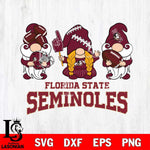 Florida State Seminoles 3 Gnomes Football Svg Eps Dxf Png File, Digital Download, Instant Download