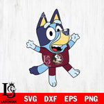 Florida State Seminoles Bluey 3 Svg Eps Dxf Png File, Digital Download, Instant Download