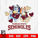 Florida State Seminoles Bluey & Bingo 10 Svg Eps Dxf Png File, NCAA svg, Digital Download, Instant Download