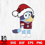 Florida State Seminoles Bluey Cartoon Christmas Svg Eps Dxf Png File, Digital Download, Instant Download