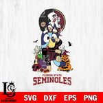 Florida State Seminoles Bluey Halloween NCAA 2 Svg Eps Dxf Png File, Digital Download, Instant Download