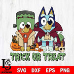 Florida State Seminoles Bluey Halloween Trick or Treat Svg Eps Dxf Png File, Digital Download, Instant Download