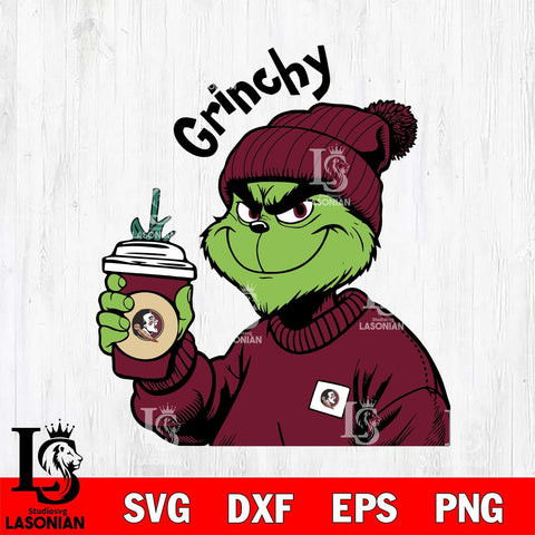 Florida State Seminoles Boujee Grinch 10 Svg Eps Dxf Png File, Digital Download, Instant Download