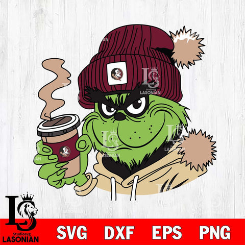 Florida State Seminoles Boujee Grinch 4 Svg Eps Dxf Png File, Digital Download, Instant Download