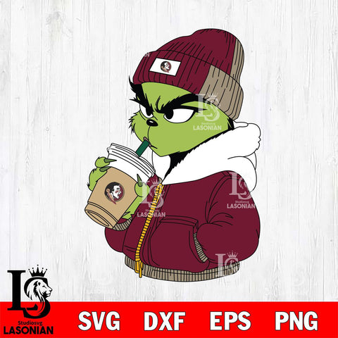 Florida State Seminoles Boujee Grinch 6 Svg Eps Dxf Png File, Digital Download, Instant Download