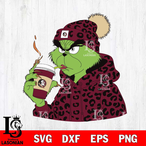 Florida State Seminoles Boujee Grinch 8 Svg Eps Dxf Png File, Digital Download, Instant Download