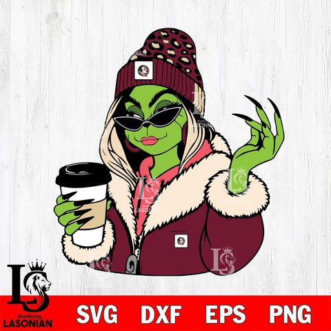 Florida State Seminoles Boujee Grinch 9 Svg Eps Dxf Png File, Digital Download, Instant Download