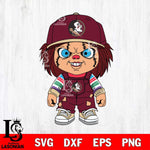 Florida State Seminoles Chucky Football Horror Halloween Svg Eps Dxf Png File, NCAA svg, Digital Download, Instant Download