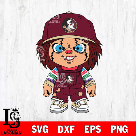 Florida State Seminoles Chucky Football Horror Halloween Svg Eps Dxf Png File, NCAA svg, Digital Download, Instant Download