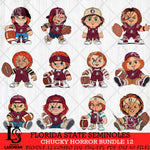 Florida State Seminoles Chucky Horror Bundle 12 SVG Eps Dxf Png File, Bundle NCAA svg, Digital Download, Instant Download