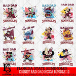 Florida State Seminoles Disney Rad Dad NCAA Bundle 12 SVG DXF EPS PNG FILE, BUNDLE NCAA Disney Father day File Cut,Digital Download,Instant Download,Disney Svg Files