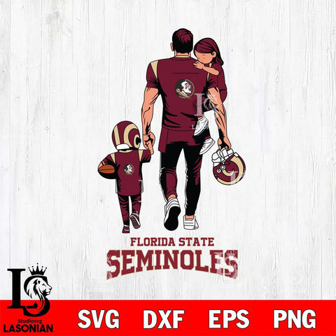 Florida State Seminoles Father And Son Football SVG DXF EPS PNG FILE,NCAA SVG, Father day Digital Download,Instant Download, Silhouette