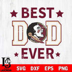 Florida State Seminoles Father Day Best Dad Ever Svg Eps Dxf Png File, Digital Download, Instant Download