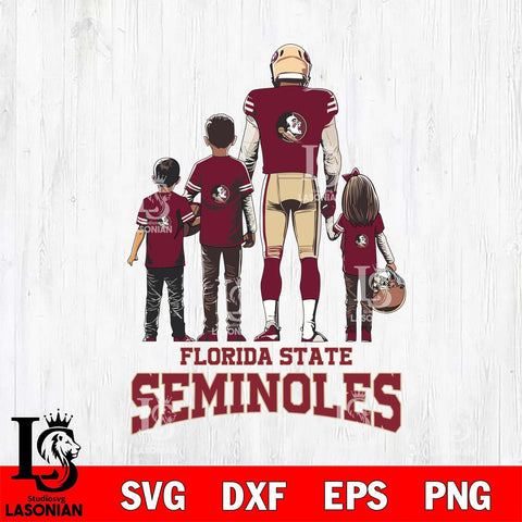 Florida State Seminoles Father Football SVG DXF EPS PNG FILE,NCAA SVG, Father day Digital Download,Instant Download, Silhouette