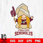 Florida State Seminoles Gnomes Fan Svg Eps Dxf Png File, Digital Download, Instant Download
