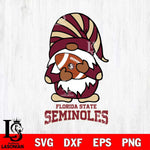 Florida State Seminoles Gnomes Football Svg Eps Dxf Png File, Digital Download, Instant Download