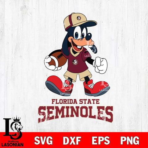 Florida State Seminoles Goofy Football Player SVG DXF EPS PNG FILE,NCAA svg ,Football Digital Download,Instant Download, Silhouette