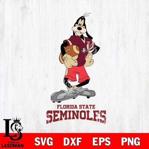 Florida State Seminoles Goofy Player SVG DXF EPS PNG FILE,NCAA svg ,Football Digital Download,Instant Download, Silhouette
