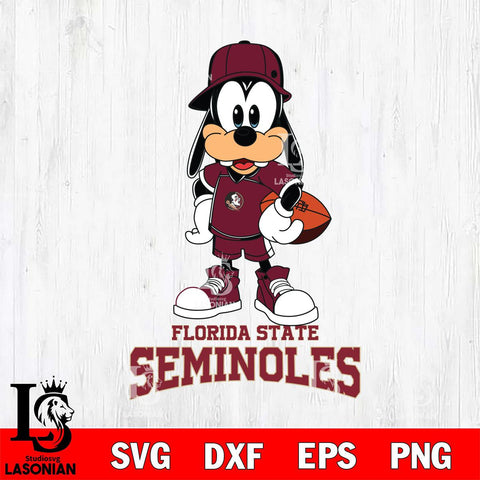 Florida State Seminoles Goofy rugby SVG DXF EPS PNG FILE,NCAA svg ,Football Digital Download,Instant Download, Silhouette