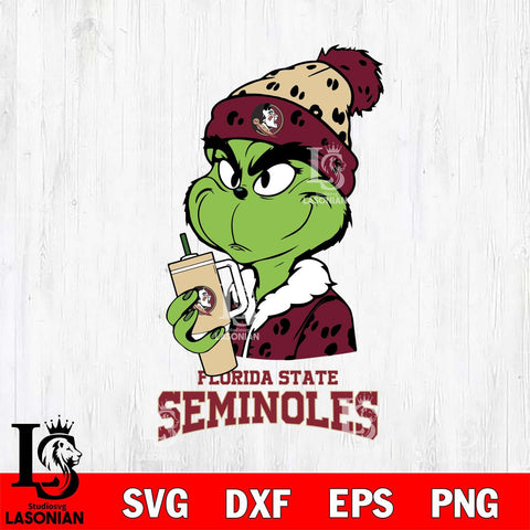 Florida State Seminoles Grinch Bougie Leopard Svg Eps Dxf Png File, Digital Download, Instant Download