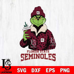 Florida State Seminoles Grinch Christmas Cut Files Cricut, Svg Dxf Eps Png file, Digital download , Silhouette