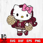 Florida State Seminoles Hello Kitty Cheerleader 7 Svg Eps Dxf Png File, Digital Download, Instant Download