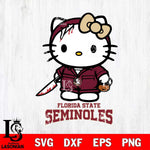 Florida State Seminoles Hello Kitty Horror 5 Svg Eps Dxf Png File, Digital Download