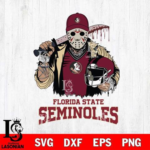 Florida State Seminoles Jason Voorhees 2 Svg Eps Dxf Png File, Digital Download