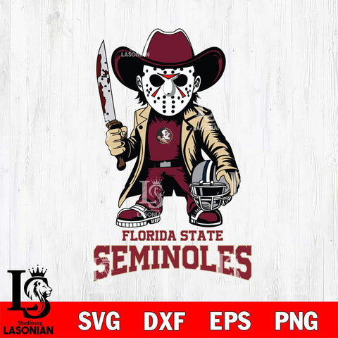 Florida State Seminoles Jason Voorhees 3 Svg Eps Dxf Png File, Digital Download