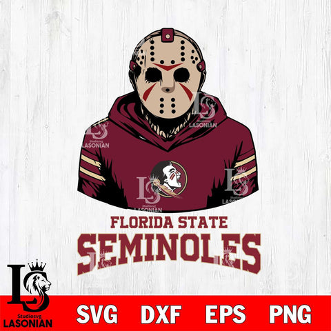 Florida State Seminoles Jason Voorhees 4 Svg Eps Dxf Png File, Digital Download