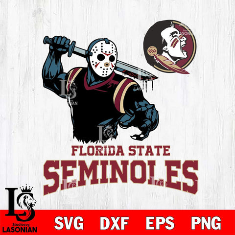 Florida State Seminoles Jason Voorhees 5 Svg Eps Dxf Png File, Digital Download