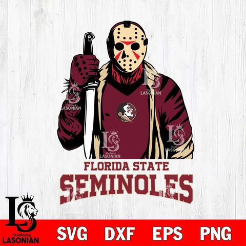 Florida State Seminoles Jason Voorhees 6 Svg Eps Dxf Png File, Digital Download