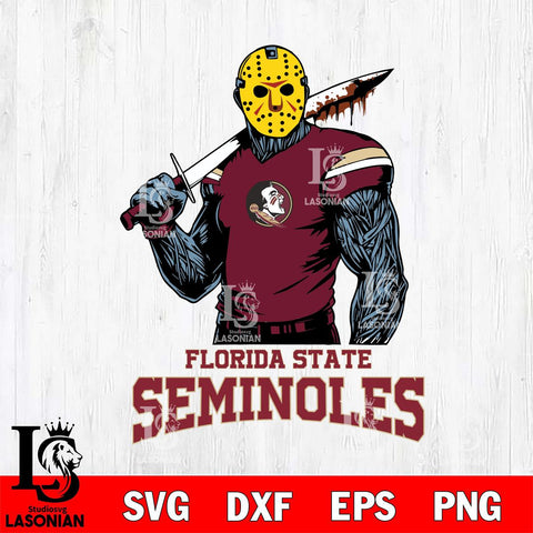 Florida State Seminoles Jason Voorhees 7 Svg Eps Dxf Png File, Digital Download