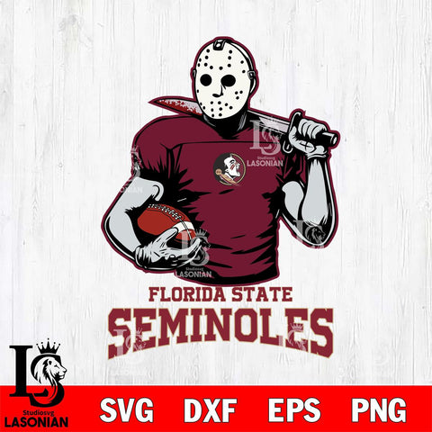 Florida State Seminoles Jason Voorhees 9 Svg Eps Dxf Png File, Digital Download