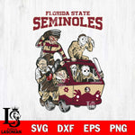 Florida State Seminoles Jason Voorhees Horror 10 Svg Eps Dxf Png File, NCAA svg, Digital Download, Instant Download