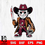 Florida State Seminoles Jason Voorhees Horror Svg Eps Dxf Png File, NCAA svg, Digital Download, Instant Download