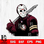 Florida State Seminoles Jason Voorhees Horror 7 Svg Eps Dxf Png File, NCAA svg, Digital Download, Instant Download