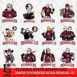 Florida State Seminoles Jason Voorhees NCAA Bundle 12 SVG Svg Eps Dxf Png File, Digital Download