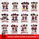 Florida State Seminoles Mickey Minnie Mouse NCAA Bundle 12 Svg Eps Dxf Png File, Bundle NCAA svg , File Cut , Digital Download , Instant Download, Cut Svg Files