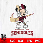 Florida State Seminoles Minnie Mouse Dancing NIKE, Svg Eps Dxf Png File, Digital Download