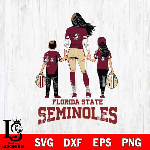 Florida State Seminoles Mother and son Rugby SVG DXF EPS PNG FILE,NCAA SVG, Father day Digital Download,Instant Download, Silhouette