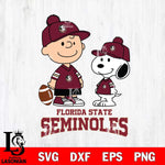 Florida State Seminoles Peanuts Snoopy Friends Football SVG DXF EPS PNG FILE,Snoopy File Cut, NCAA Digital Download,Instant Download,Christmas Silhouette