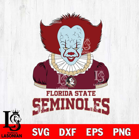 Florida State Seminoles Pennywise Horror Sport 5 Svg Eps Dxf Png File, Digital Download