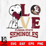 Florida State Seminoles Snoopy Sport 10 Svg Eps Dxf Png File, Digital Download