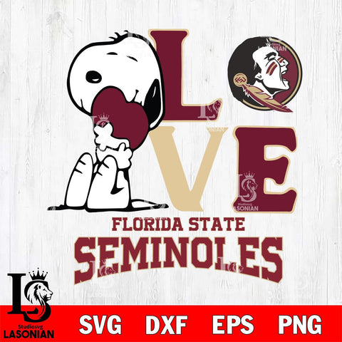 Florida State Seminoles Snoopy Sport 10 Svg Eps Dxf Png File, Digital Download