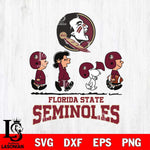 Florida State Seminoles Snoopy Sport 12 Svg Eps Dxf Png File, Digital Download