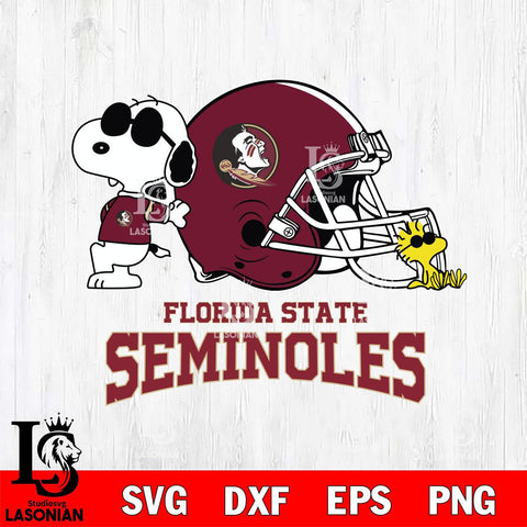 Florida State Seminoles Snoopy Sport 2 Svg Eps Dxf Png File, Digital Download