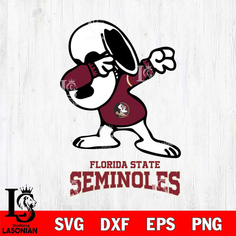 Florida State Seminoles Snoopy Sport 3 Svg Eps Dxf Png File, Digital Download