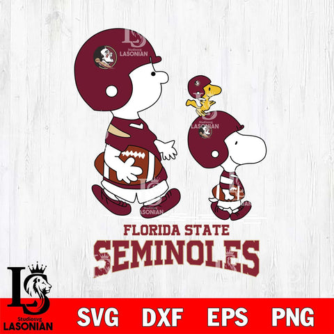 Florida State Seminoles Snoopy Sport Svg Eps Dxf Png File, Digital Download