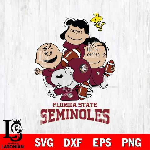Florida State Seminoles Snoopy Sport 4 Svg Eps Dxf Png File, Digital Download